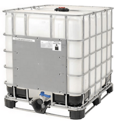 Image de Réservoir Neuf dans Cage Usagée (IBC Tote) - 275 Gallons US /1000 Litres