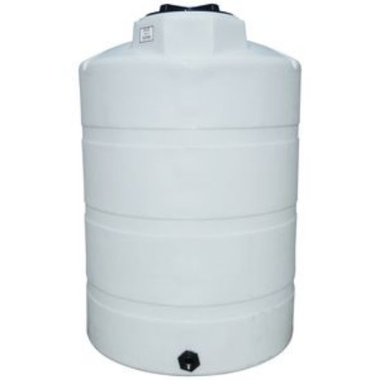 Picture of Vertical Closed Top Tank, White 1.5 sg - 500 US Gallons / 1892 Liters