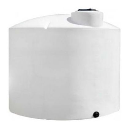 Picture of 2500 US Gallons Vertical Closed Top Tank, 1.5 sg, White