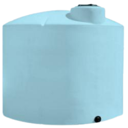 Picture of Vertical Closed Top Tank, Blue 1.9 sg - 2500 US Gallons / 9463 Liters