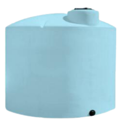 Picture of 3000 Gallons US Vertical Plastic Top Tank, 1.9 sg, Blue