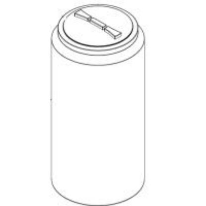 Picture of Vertical Closed Top Tank, White 1.9 sg - 84 US Gallons / 310 Liters