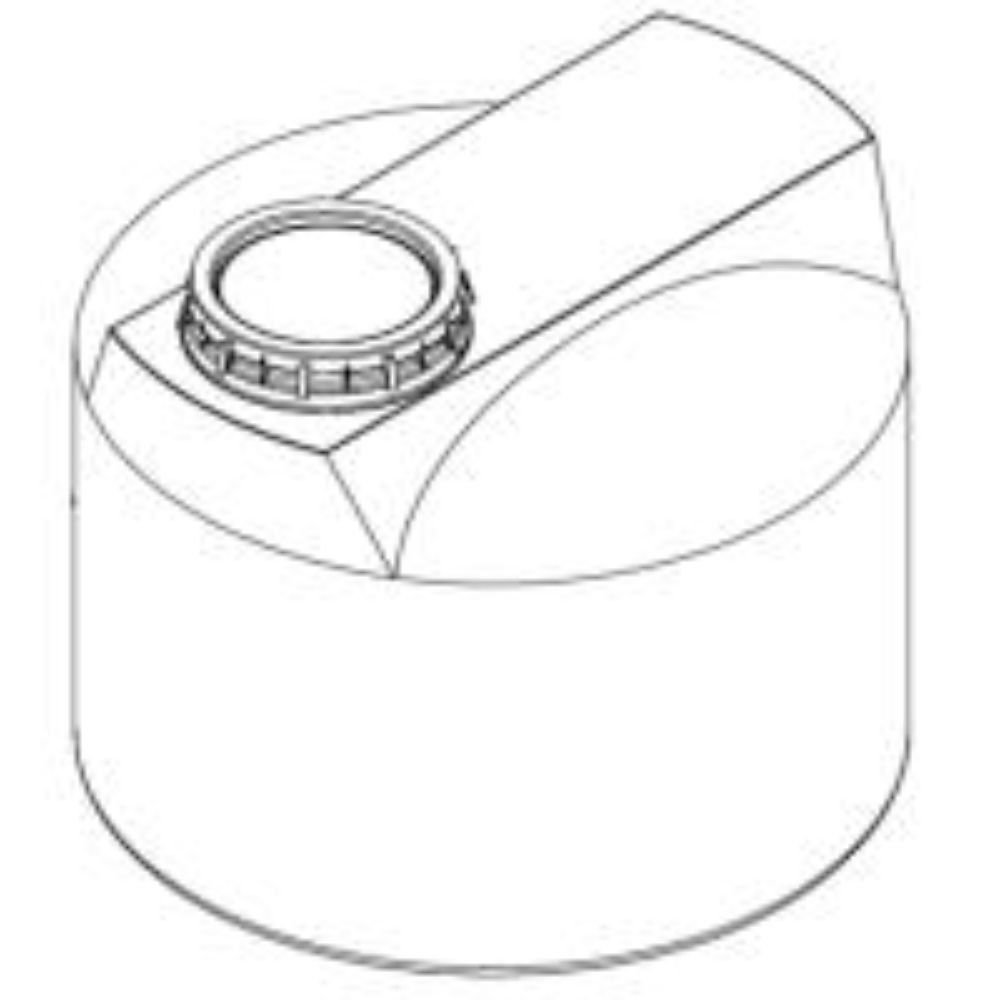 Picture of Vertical Closed Top Tank, White 1.9 sg - 372 US Gallons / 1400 Liters