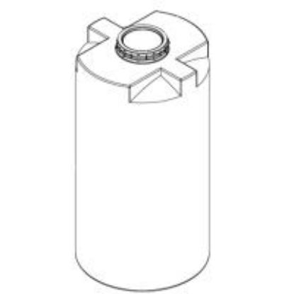 Picture of Vertical Closed Top Tank, White 1.9 sg - 540 US Gallons / 2000 Liters