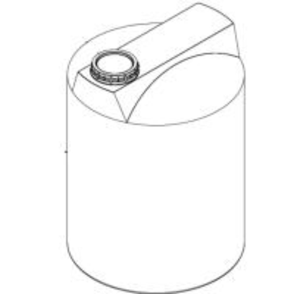 Picture of Vertical Closed Top Tank, White 1.9 sg - 1500 US Gallons / 5678 Liters