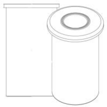 Image de Réservoir Vertical Ouvert Blanc 1.5 sg - 60 Gallons US / 220 Litres