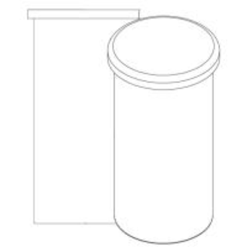 Picture of Vertical Open Top Tank, White 1.9 sg - 36 US Gallons / 136 Liters