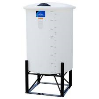 Image de Réservoir Conique Fermé Blanc 2.0 sg incluant son Support en Acier - 200 Gallons US / 757 Litres