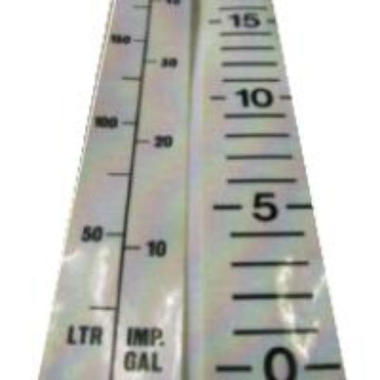 Image de Autocollant Gradué en Litres et Gal. Imp. pour Réservoir de moins de 288 Gal US