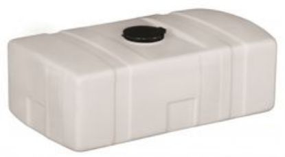 Picture of 68 US Gallons / 258 Liters Rectangular Low Profile Tank White 1.5 sg