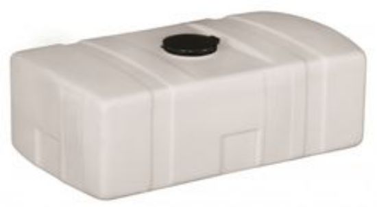 Picture of Rectangular Low Profile Tank, White 1.5 sg  - 68 US Gallons / 258 Liters