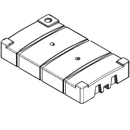 Picture of Rectangular Low Profile Tank, White 1.5 sg - 300 US Gallons / 1136 Liters