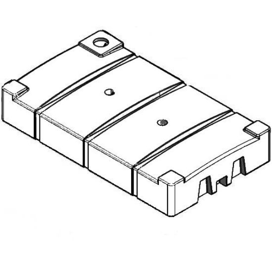 Image de Réservoir Rectangulaire à Profil Bas Blanc 1.5 sg - 300 Gallons US / 1136 Litres