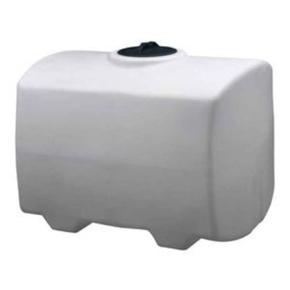 Picture of Rectangular Rounded Bottom Tank, White 1.5 sg - 300 US Gallons / 1136 Liters