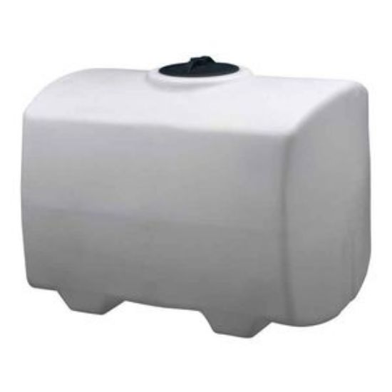 Picture of Rectangular Rounded Bottom Tank, White 1.5 sg - 50 US Gallons / 190 Liters