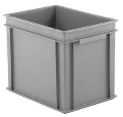 Picture of Industrial Straight Walls Container 16" x 12" x 12.6", Gray