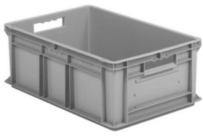 Picture of Industrial Straight Walls Container 24" x 16" x 8.7", Gray