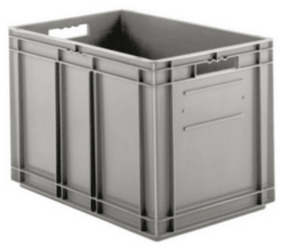 Picture of Industrial Straight Walls Container 24" x 16" x 16.6", Gray