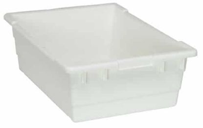 Image de **Liquidation des Unités en Stock** Bac Empilable en Croisé  24" x 17" x 8", Blanc