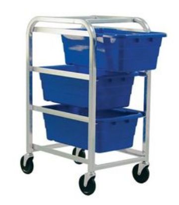 Picture of Aluminum Mobile Rack with 3 CS Tubs