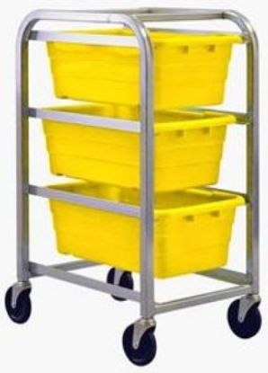 Picture of Aluminum Mobile Rack with 3 CS Tubs