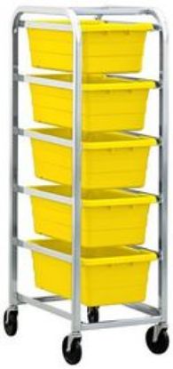 Picture of Aluminum Mobile Rack with 5 CS Tubs