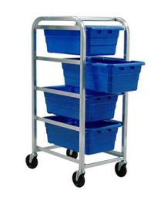 Picture of Aluminum Mobile Rack with 4 CS Tubs