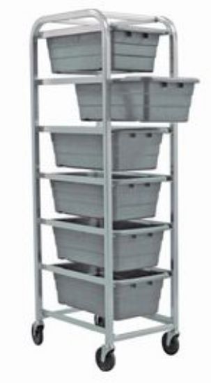 Picture of Aluminum Mobile Rack with 6 CS Tubs