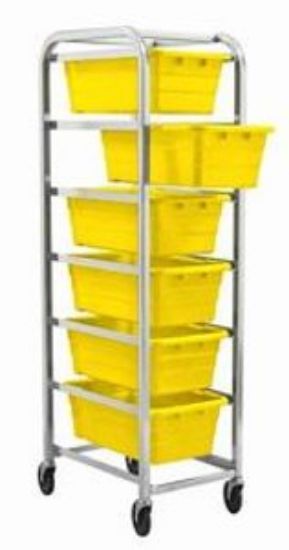Picture of Aluminum Mobile Rack with 6 CS Tubs