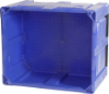 Picture of Solid Straight Walls Plastic Pallet Box Bin 40" x 48" x 31" Blue