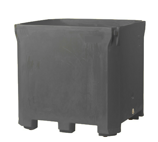 Picture of Triple Wall Bin With Leg 42" x 48" x 46", Gray