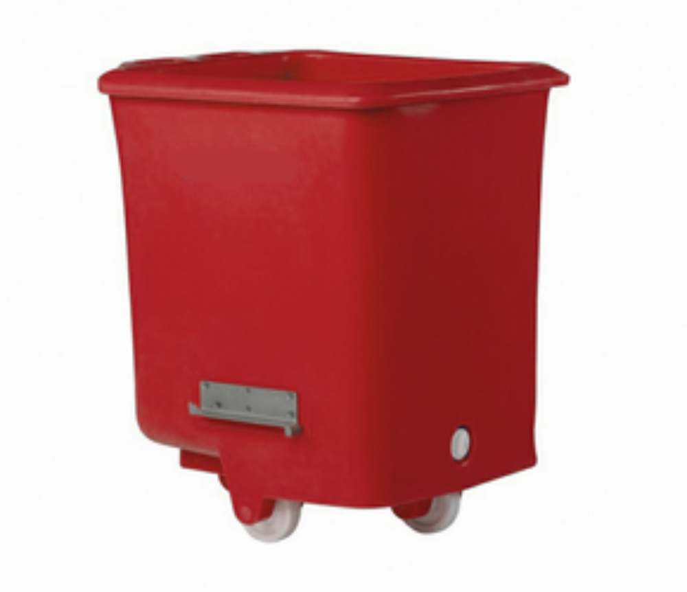 Image de Chariot-Caisse Alimentaire à Double Mur 29" x 33" x 39", Rouge