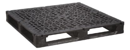 Picture of Rackable Industrial Plastic Pallet 48" x 48", Black