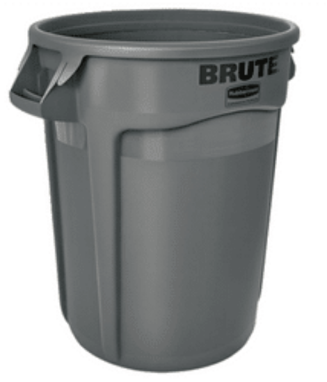 Picture of Round "Brute" Container 44 US Gallons, Gray