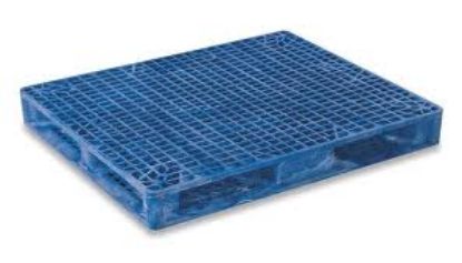 Picture of Food Grade HDSC Plastic Pallet  48" x 48" Vented Deck, Blue