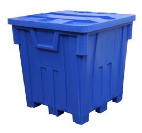 Lot De 4 Caisses Plastique E3 Empilables – Dimensions 60x40x30 Cm – Alimentaire, Pour Boucher, Fruits, Rangement
