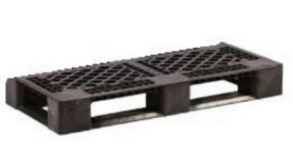 Picture of Industrial RX Plastic Pallet 20" x 48" Vented Deck, Black