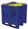 Picture of Plastic Pallet Boxes -Straight Walls 45" x 51" x 49", Blue
