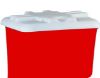 Picture of Triple-Wall Food Grade Box Truck 28" x 32" x 30", Red
