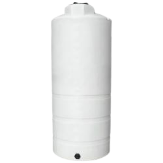 Picture of 1050 US Gallons Vertical Closed Top Tank, 1.5 sg, White
