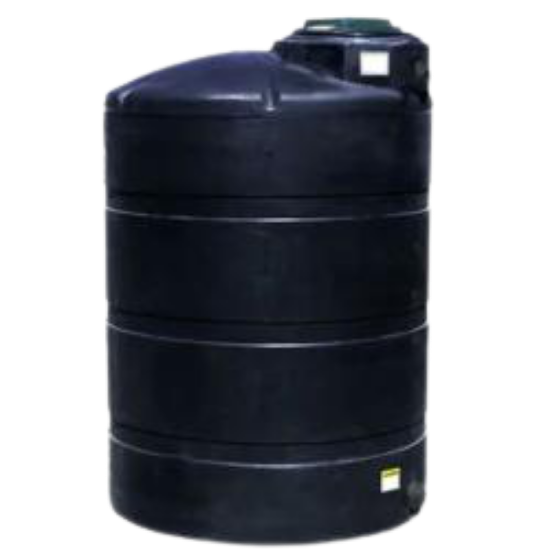 Picture of 1000 US Gallons Vertical Closed Top Tank, 1.5 sg, Black
