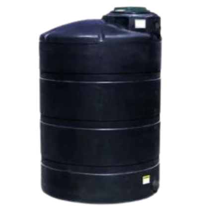 Image de Réservoir Vertical Fermé Noir 1.5 sg - 1000 Gallons US / 3785 Litres