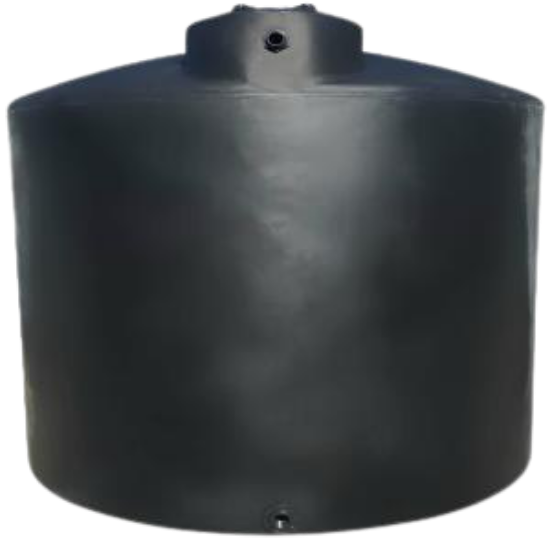 Image de Réservoir Vertical Fermé Noir 1.5 sg - 3000 Gallons US / 11 340 Litres