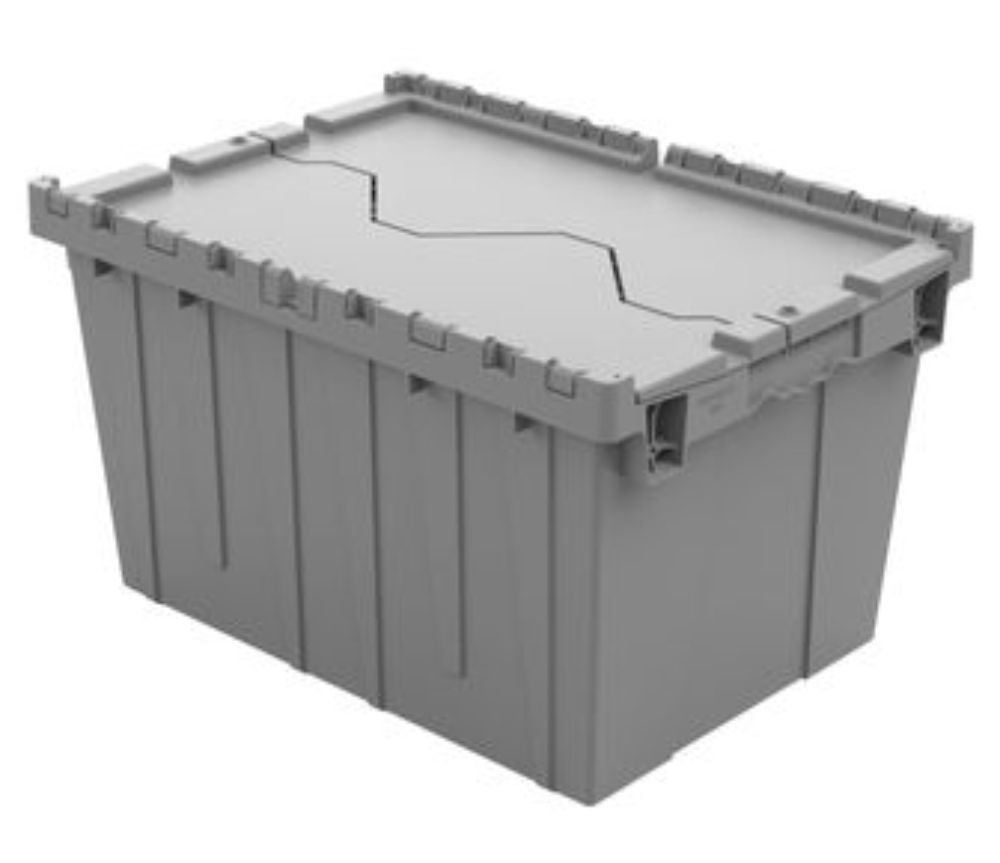 Bac avec Couvercles Attachés Plastique