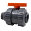 Picture of 2" PVC Ball Valve, Male x Fem Thread or Socket Ends, EPDM O-Ring