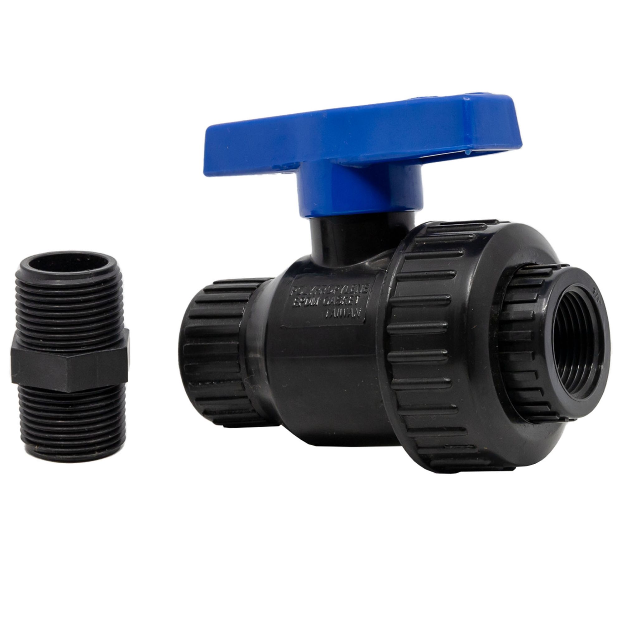 Valve à bille à pousser avec drain sans plomb, 1/2