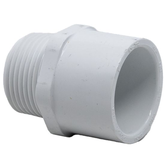 Picture of 1" Pipe Coupling, PVC SCH40, Socket x Male NPT Threaded, White