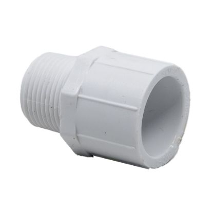 Picture of 3/4" Pipe Coupling, PVC SCH40, Socket x Male NPT Threaded, White