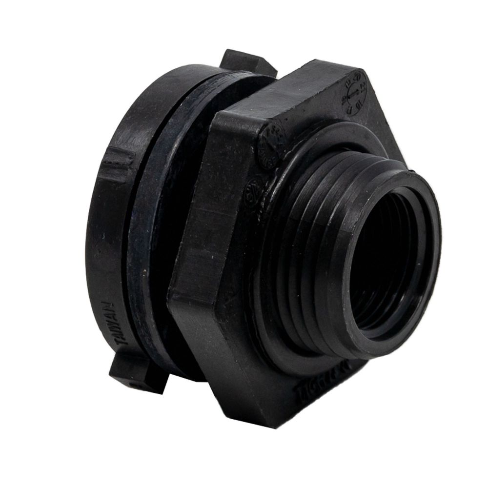 Image de Raccord Passe-Parois 3/4" Fileté  Femelle en Polypropylène avec Joint EPDM