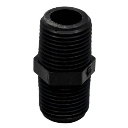 Picture of 1/2" Pipe Nipple, Male x Male NPT, Reinforced Polypropylene